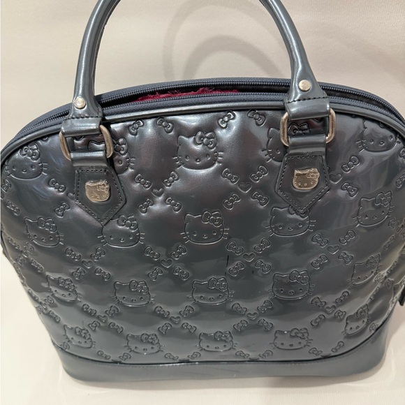 Hello Kitty Gray Embossed Handbag - Picture 3 of 14